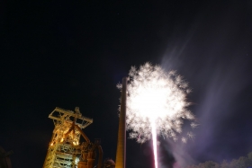 Fireworks at Industrial Heritage Site