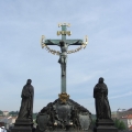 "The Crucifix and Calvary" Statue on Charles Bridge