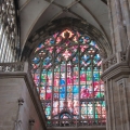 Coloured glass window in St. Vitus Cathedral
