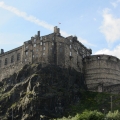 Edinburgh Castle, view from Johnston Terrace