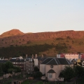 Arthur's Seat and Salisbury Crags in the evening sun