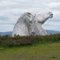 Kelpies from a distance